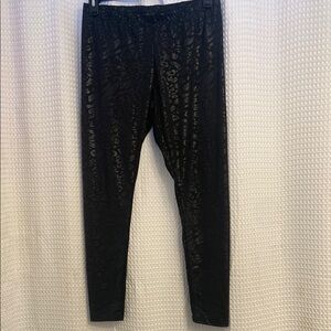 Chic Black leopard print Leggings